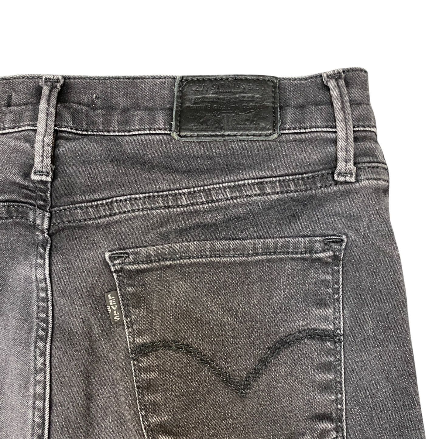Levi's Jeans Womens 28" Waist Black Denim Premium Stretch 720 Super Skinny Leg