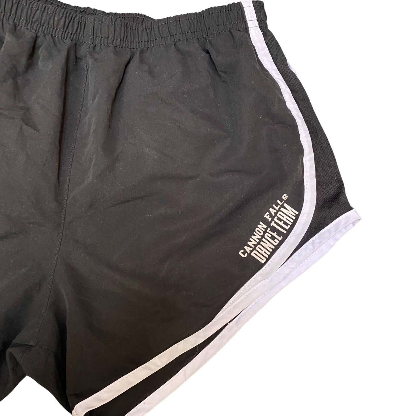Cannon Falls Dance Team Sprinter Shorts Women Medium Black Workout Elastic Waist