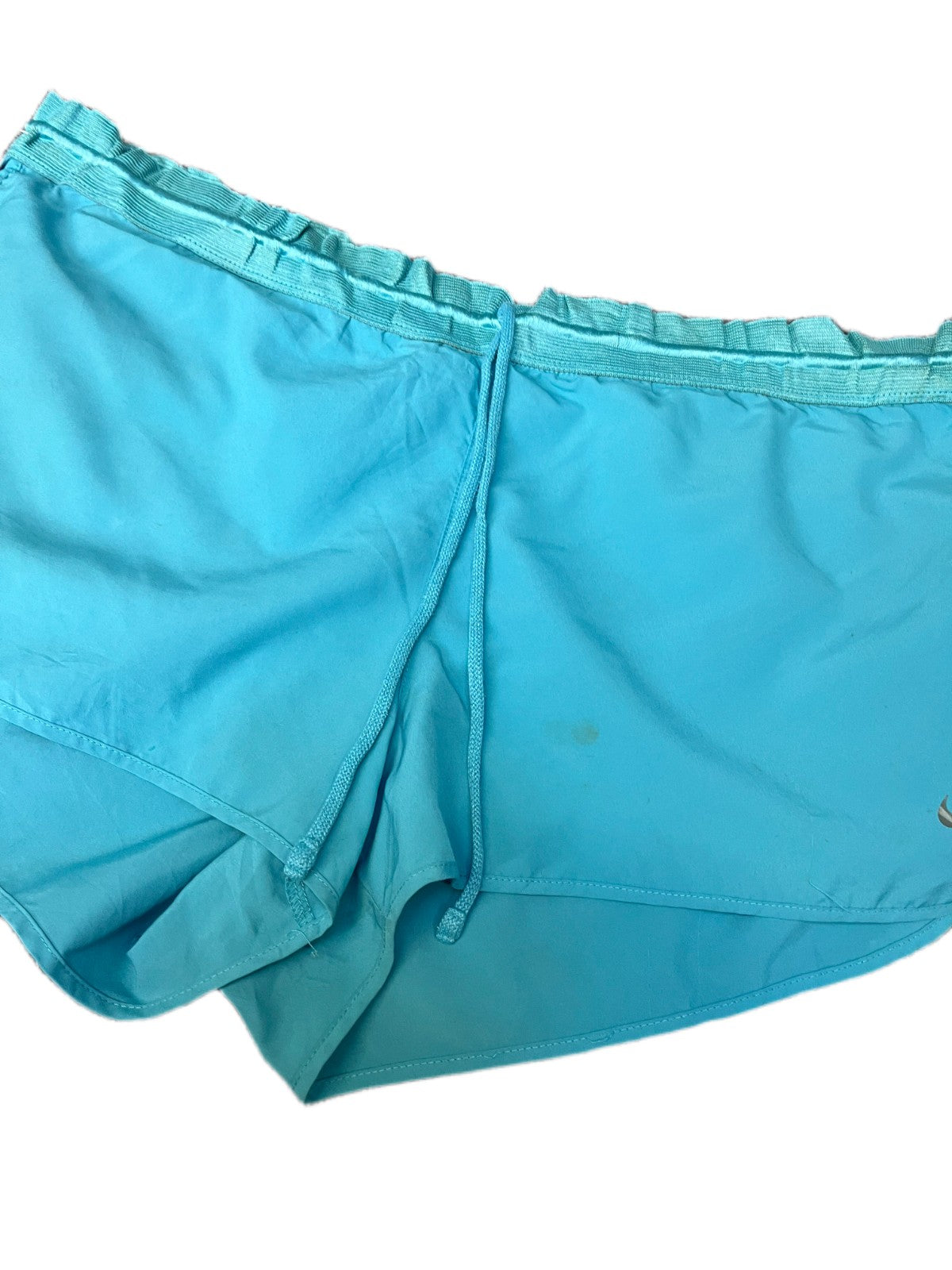 Nike Dri-Fit Running Shorts Fits as Womens 2XL 37" Waist Turquoise Dolphin Hem
