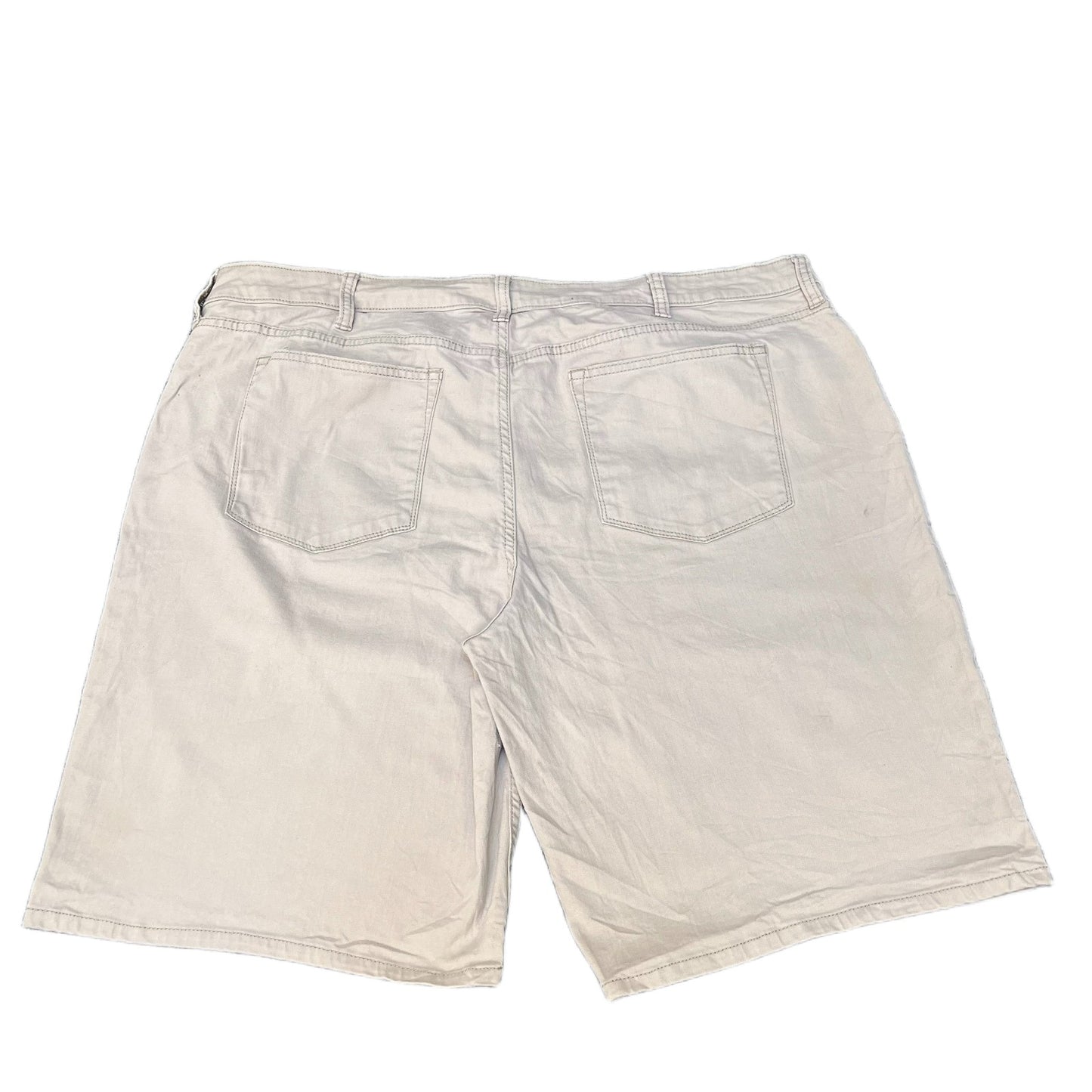Lee Riders Bermuda Shorts Fits as Womens 2XL 42" Waist Beige Denim Mid Rise