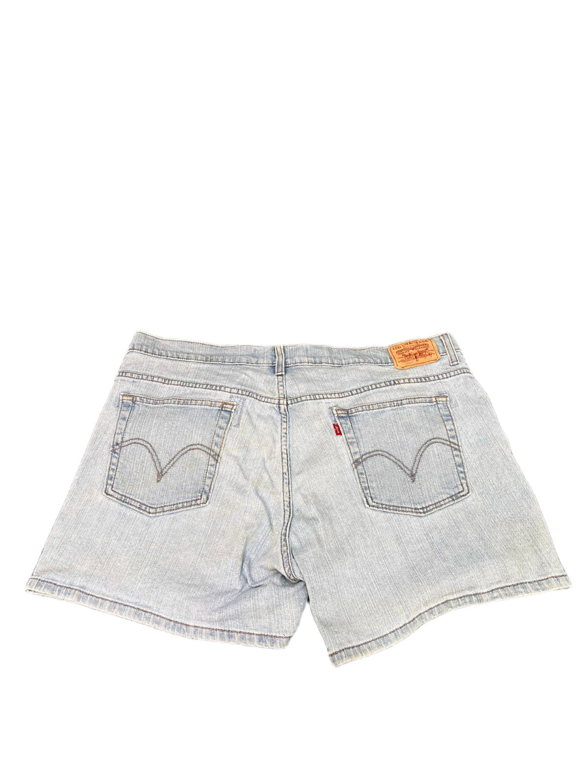 Levi's 515 Nouveau Denim Shorts Fits as Womens 2XL 40" Waist Blue Light Wash