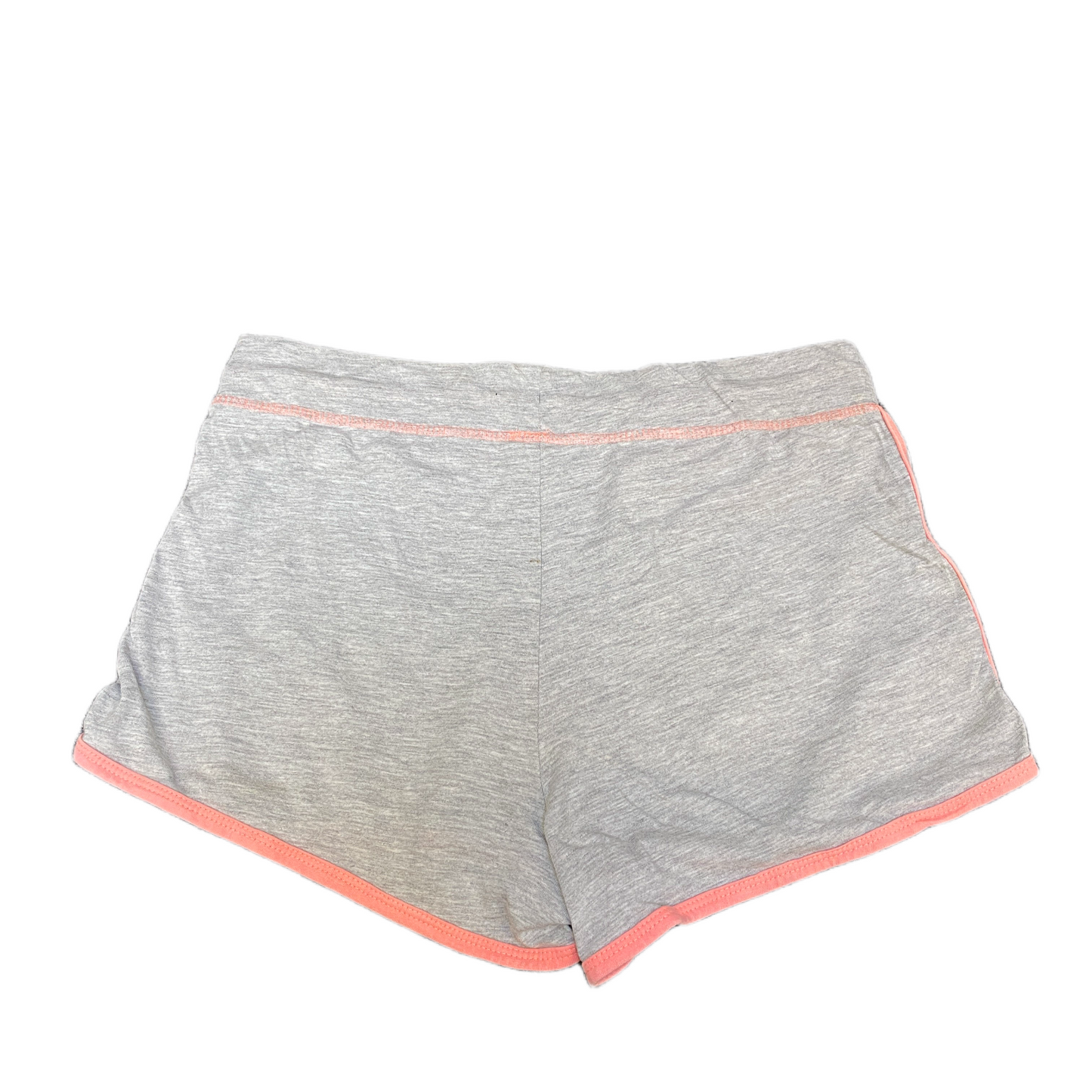 Running Sprinter Shorts Womens L 30" Waist Grey Athletic Gym Workout Dolphin Hem