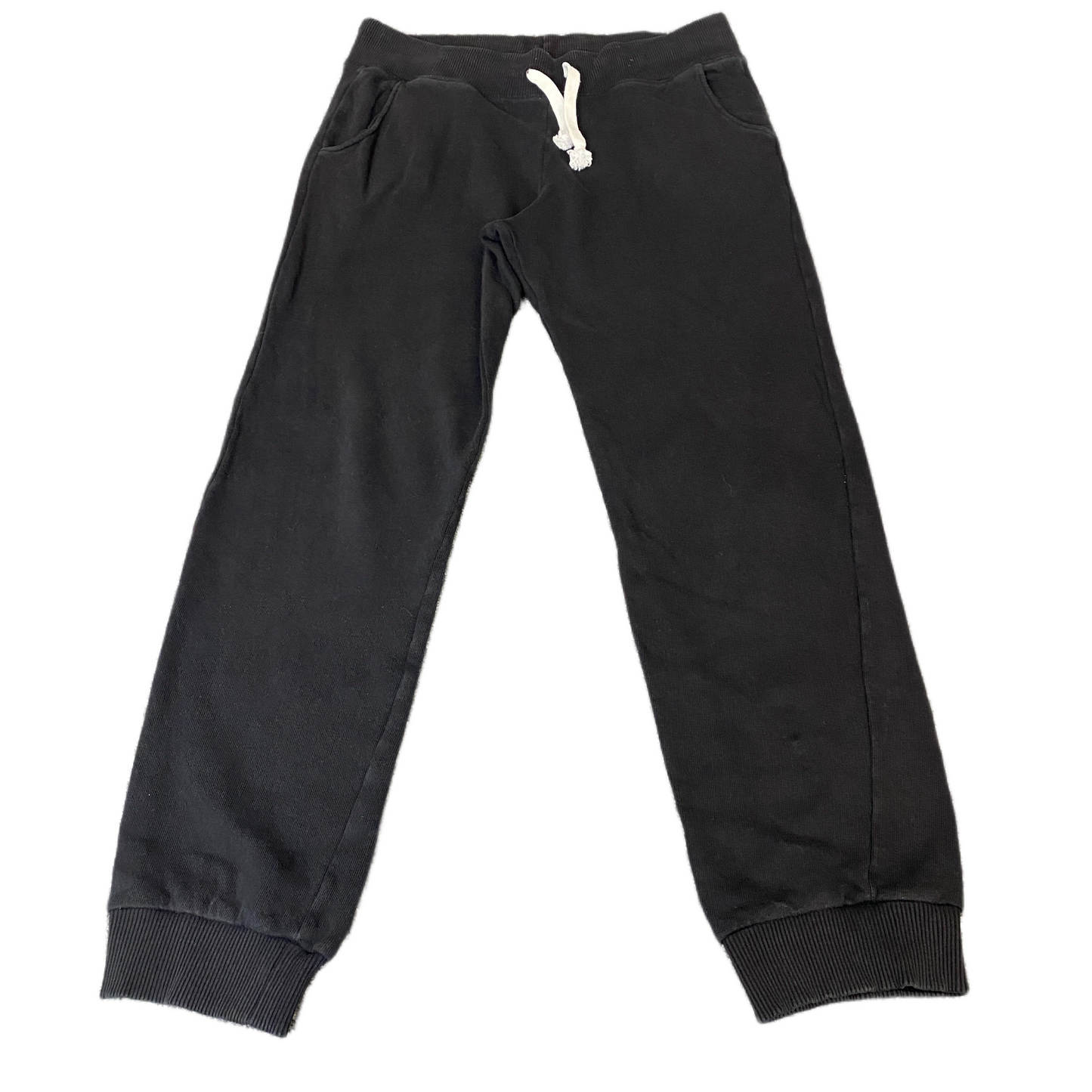 Divided by H&M Joggers Fits as Women 31" Waist Black Stretch Tapered Leg Trouser