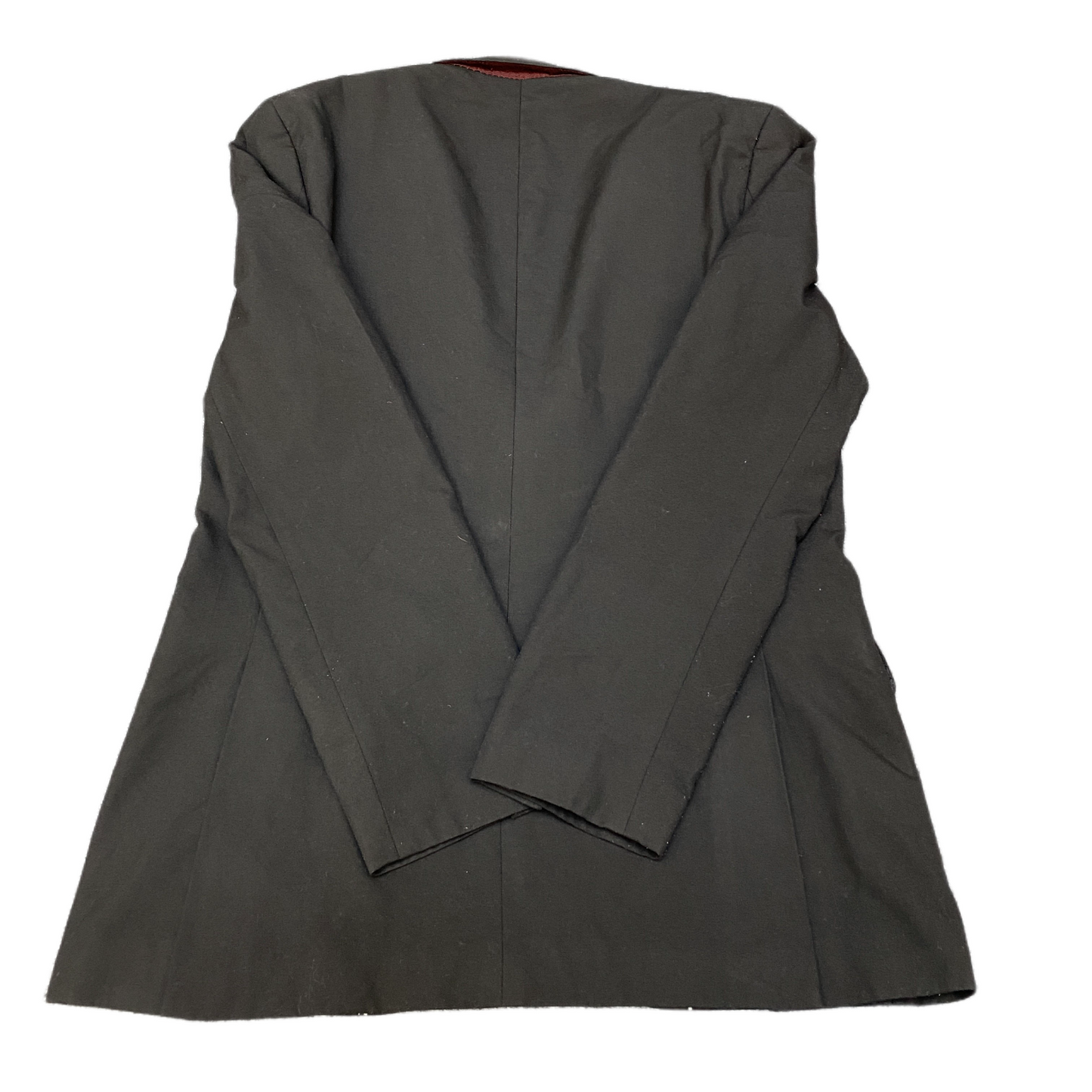 Mens Blazer Jacket Small Black Lined Peak Lapel Single Breasted Formal Business