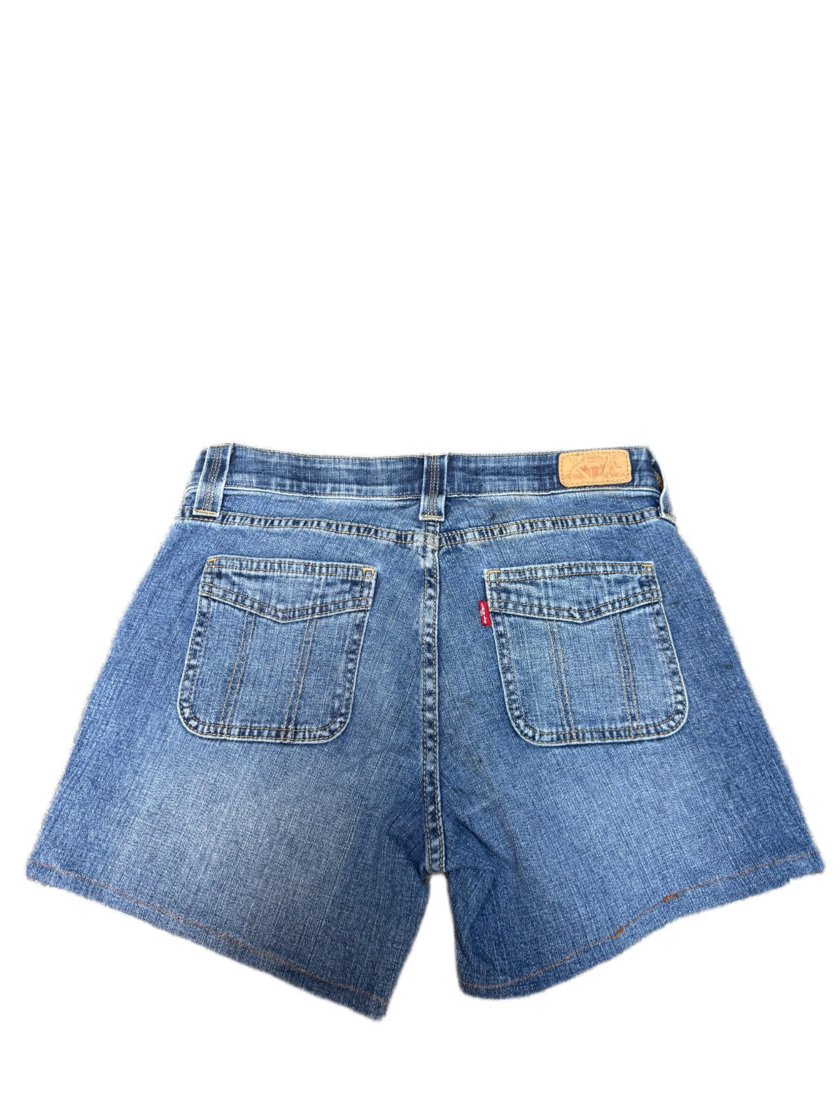 Levi's Jean Shorts Fits as Womens M 29" Waist Blue Denim Medium Wash Red Tab