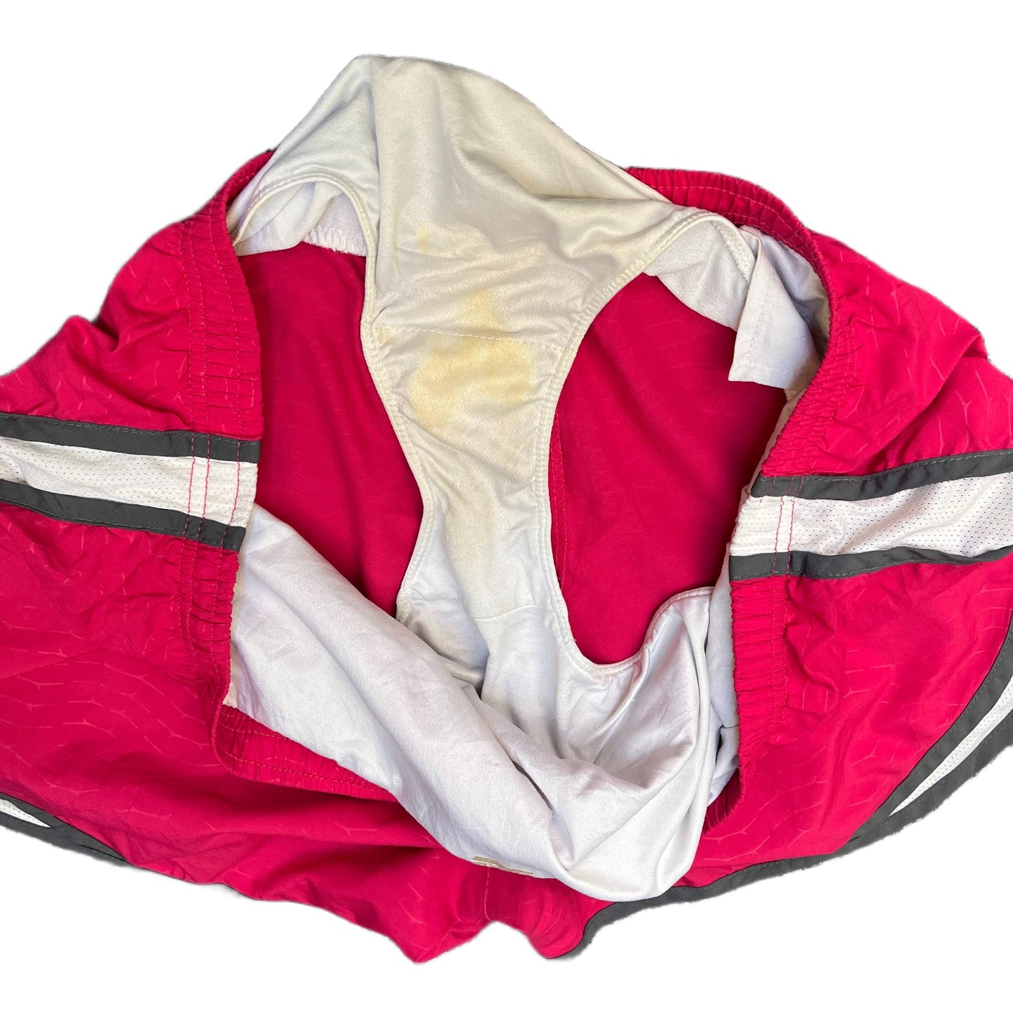 Nike Dri-FIT Tempo Running Shorts Womens 2XL 36" Waist Red Lined Mesh Panels