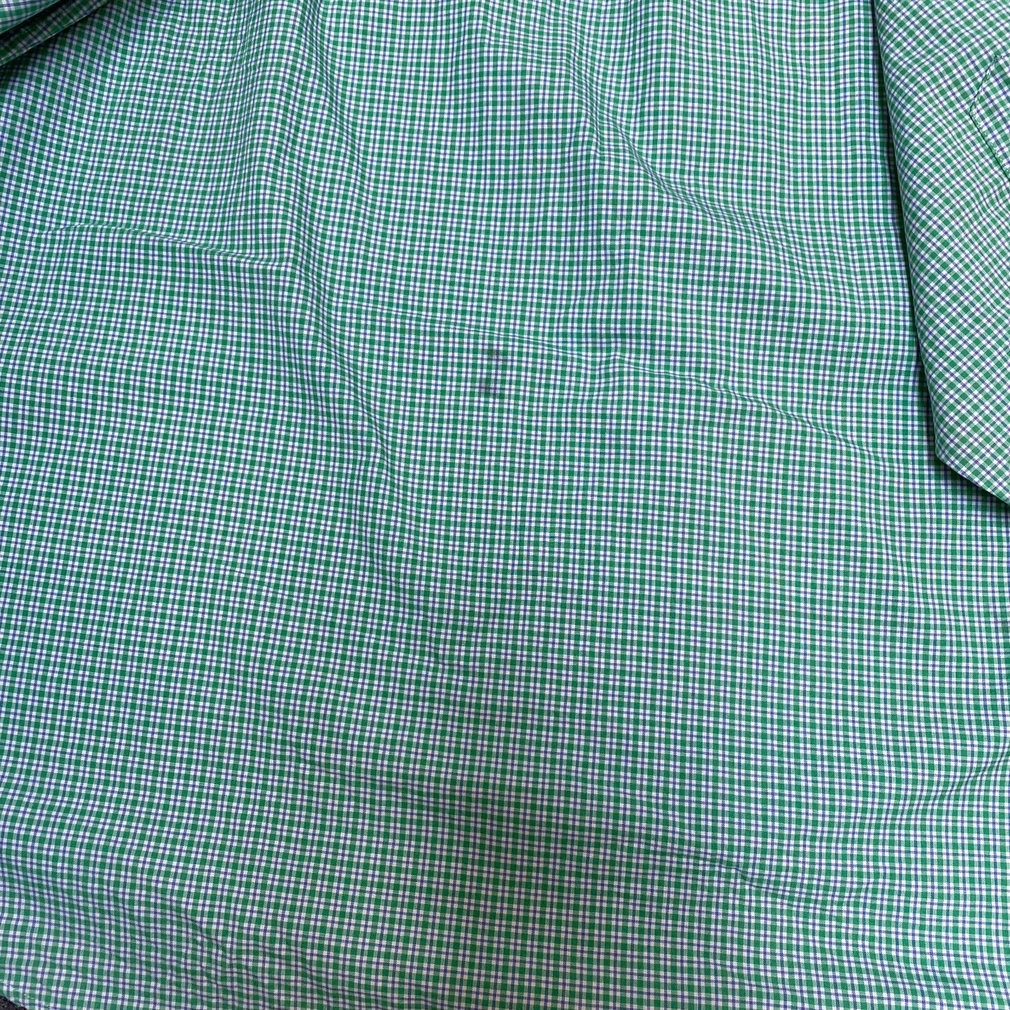 Ralph Lauren Formal Shirt Mens XL Green Checkered Classic Fit Logo Button Up