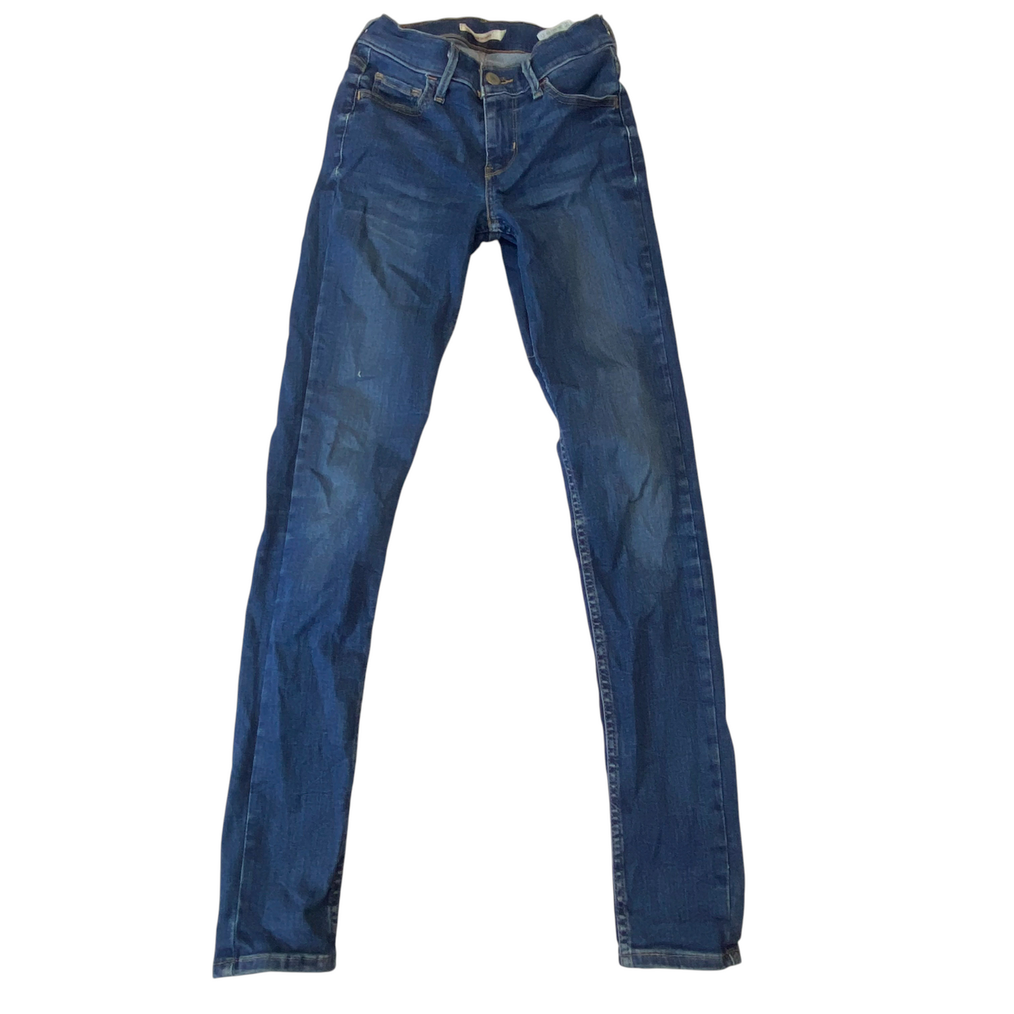 Levi's 710 Jeans Womens XS Blue Denim Super Skinny Fit Medium Wash Pockets