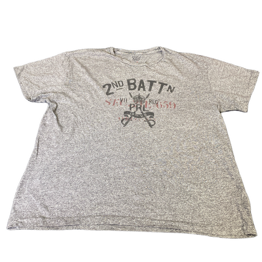 Polo Ralph Lauren T-Shirt Womens L Grey Graphic Print Short Sleeve Summer Tee