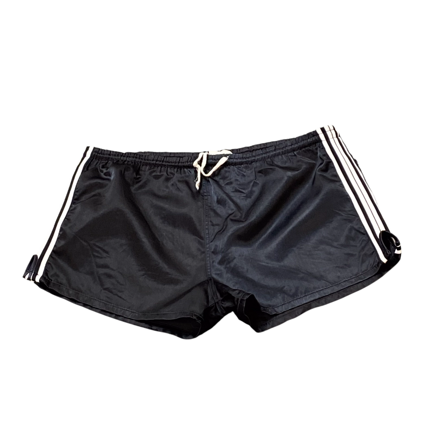 Womens Sprinter Shorts 33W Black Elastic Waist Back Pocket Gym Athletic Fit