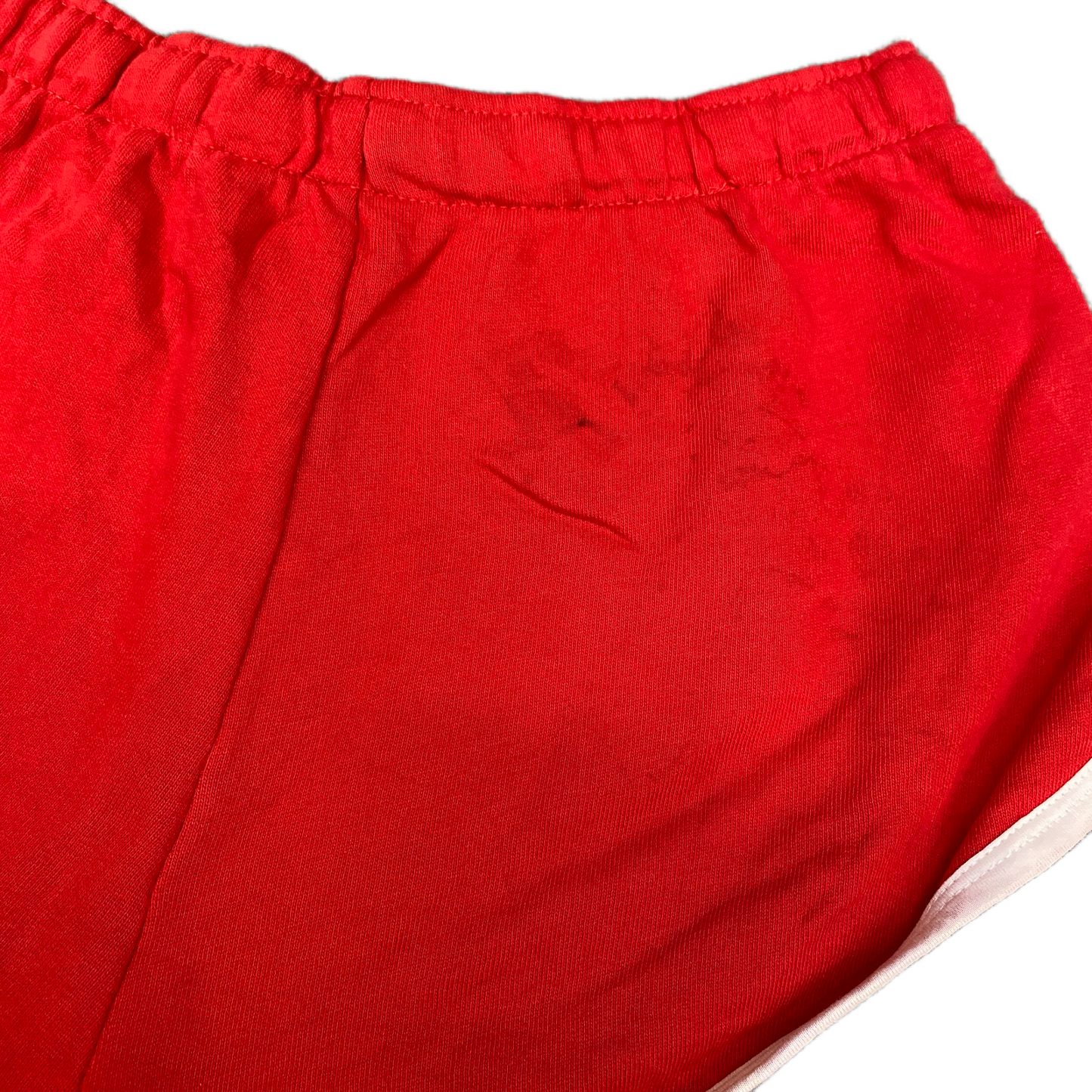 Running Sprinter Shorts Womens M 27" Waist Red Athletic Workout Gym Dolphin Hem