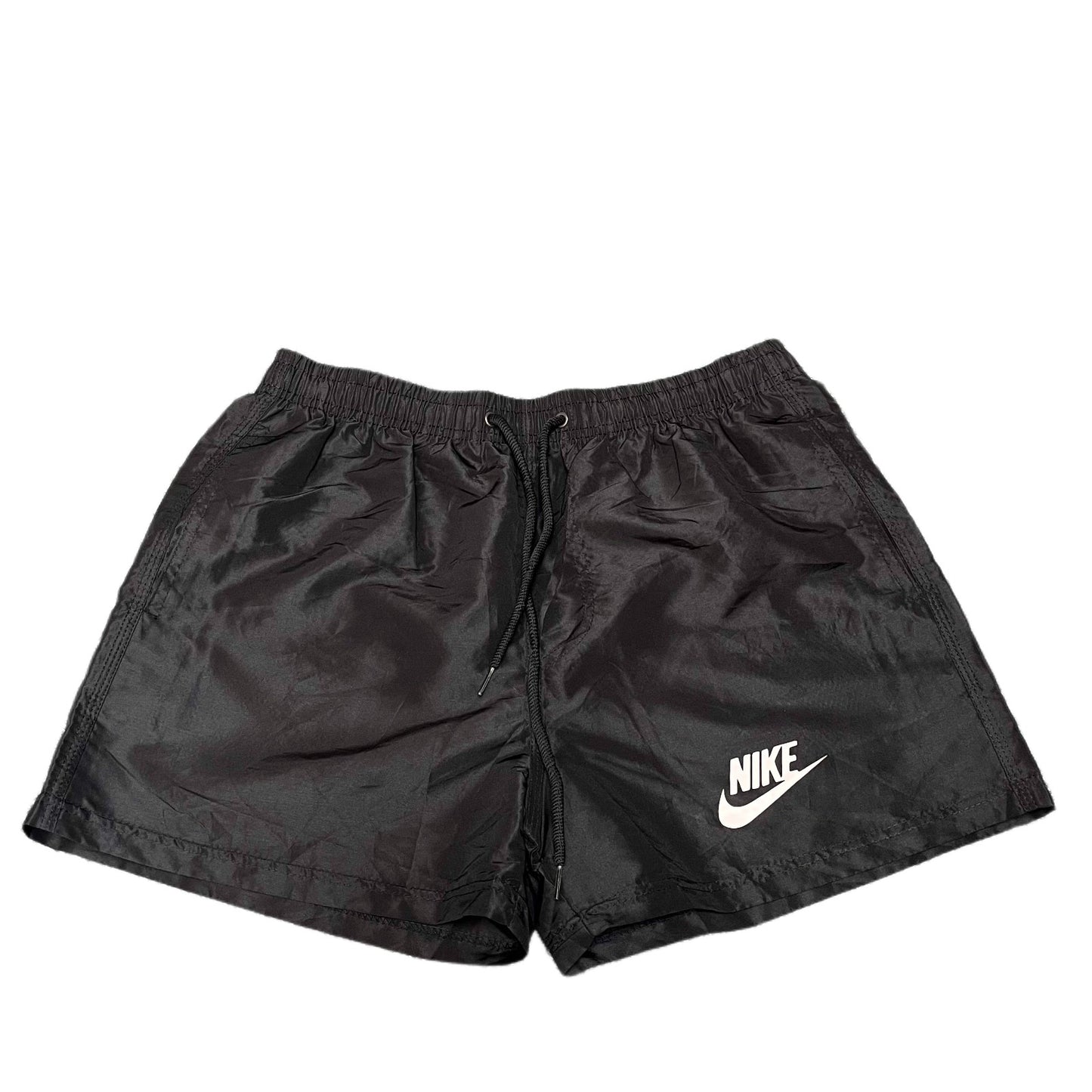 Nike Speedy Shark Swim Trunks Board Shorts Mens S 29" Waist Black Mesh Lined