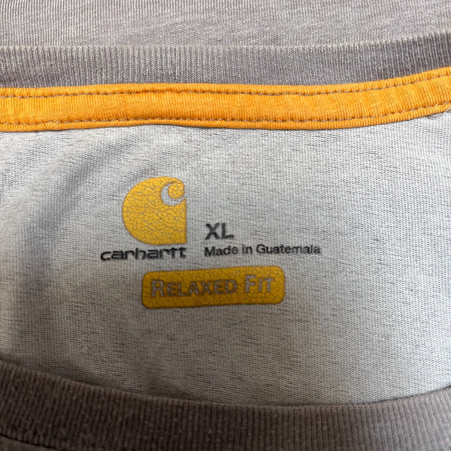 Carhartt Force Pocket T-Shirt Mens XL Grey Relaxed Fit Short Sleeve Workwear Tee