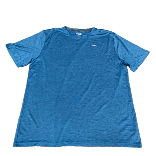 Reebok Speedwick T-Shirt Womens Large Blue Short Sleeve Crew Neck Pullover Tee