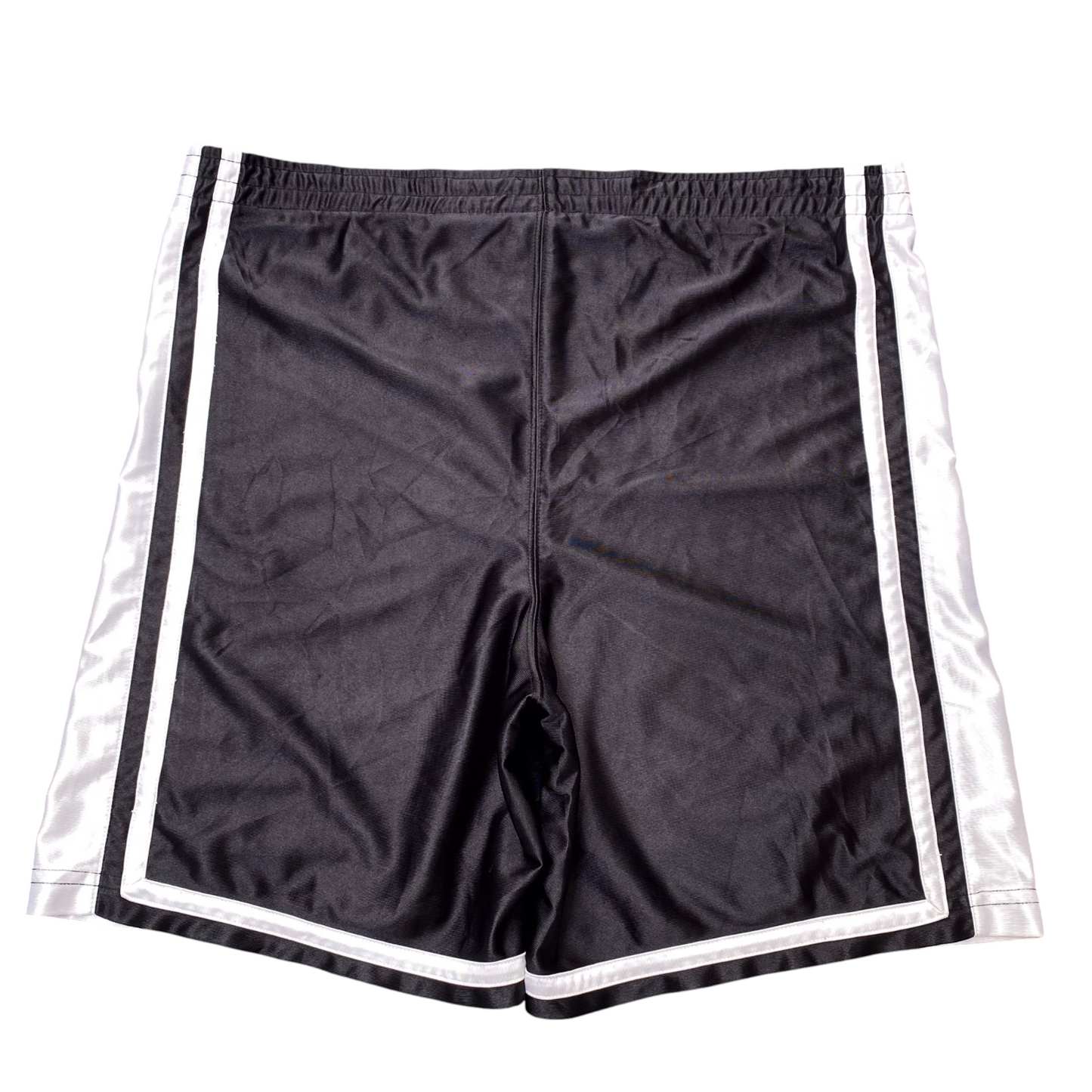 Nike Shorts Womens Large Black White Elastic Waist High Rise Stretch Athletic