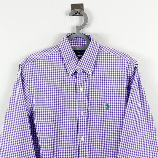 Ralph Lauren Slim Fit Shirt Purple Check Men’s S