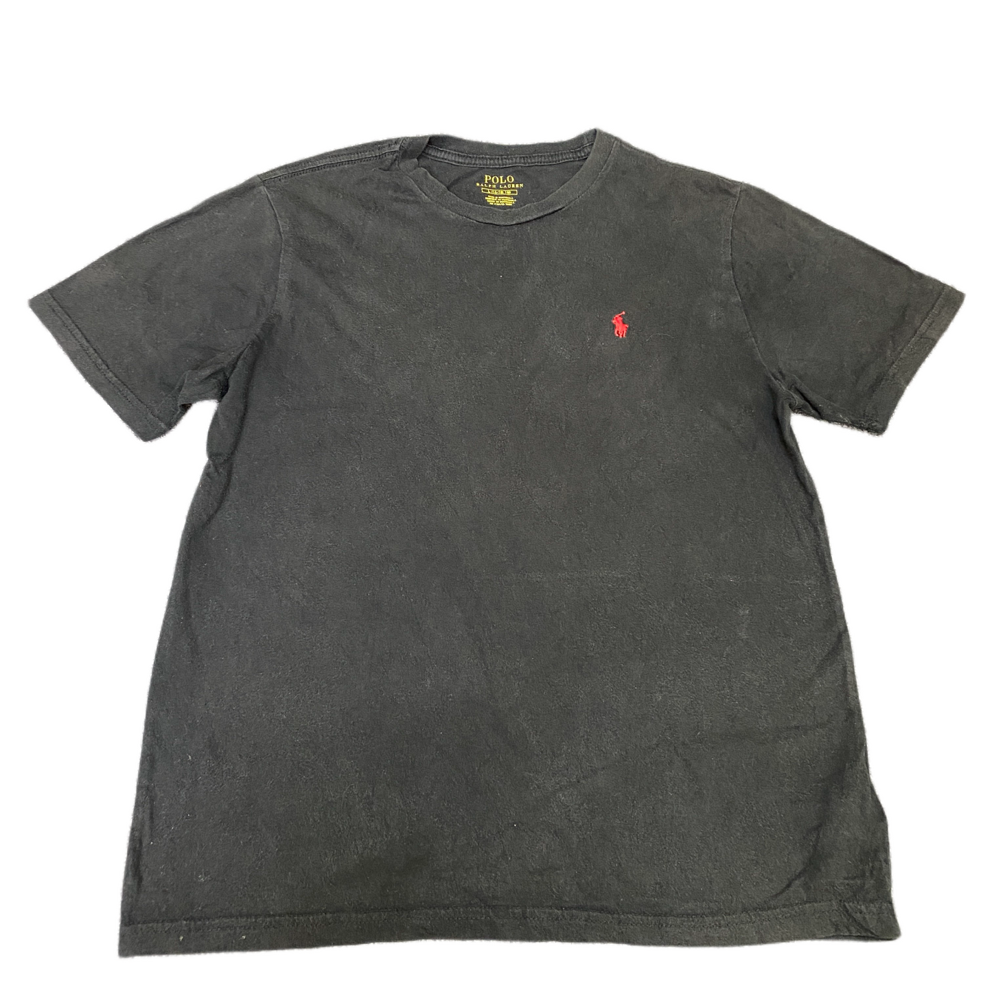 Polo Ralph Lauren T-Shirt Womens Large Black Pony Logo Short Sleeve Summer Tee